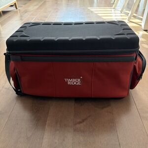 Red Black Timber Ridge Thermal Cooler Tailgate Travel 21 Inch Used
